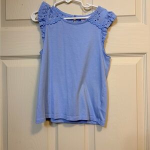 Tommy Bahama Light Blue Lace Top